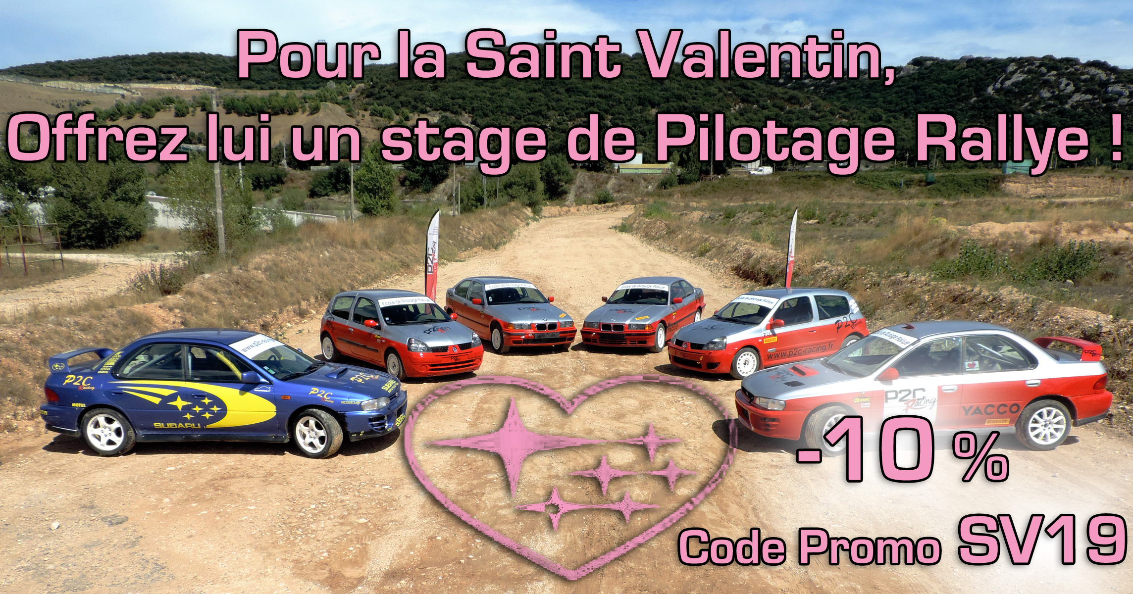 Idee Cadeau Saint Valentin Stage de Pilotage Rallye Sud Est