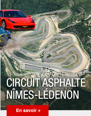 Stages de pilotage sur le circuit asphalte de Nîmes Lédenon