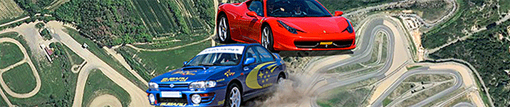 Circuits rallye terre et asphaltes pour stages de pilotage rallye et supercars